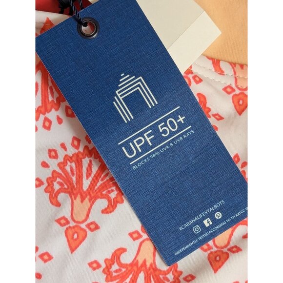 Talbots Cabana Life Embroidered Halter One Piece size L Tropical Beach UPF 50+ - Picture 9 of 14